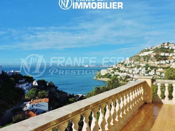 immo costa brava, splendide villa en vente à Rosas, vue mer imprenable