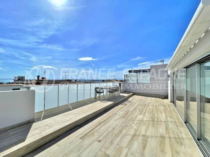 appartement a vendre rosas, 5 pièces 154 m² duplex, terrasse solarium
